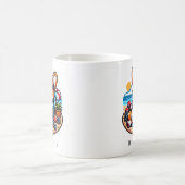 Funny Corgi Poker Player Personalisiert Kaffeetasse (Mittel)