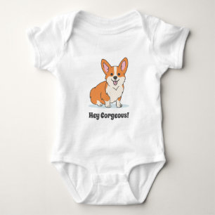 Funny Corgi Puppy Baby Strampler