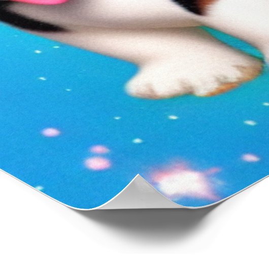 Funny Corgi Puppy Dog Poster (Ecke)