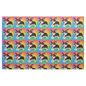 Funny Corgi Puppy Dog Stoff (Fat Quarter (45,7 x 55,9 cm))