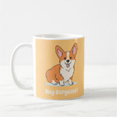 Funny Corgi Puppy Kaffeetasse (Links)
