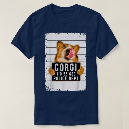 Funny Corgi Tasse Shot T-Shirt (Design vorne)