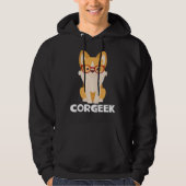Funny Corgi Vater Welpe Hund Lover Geschenk Niedli Hoodie (Vorderseite)