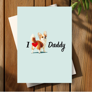 Funny Corgi vom Hintern des Hauses Bum Joke Vather Dankeskarte