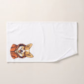 Funny Corgi Wearing Hoodie Badhandtuch Set (Handtuch)