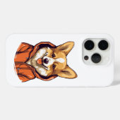 Funny Corgi Wearing Hoodie Case-Mate iPhone Hülle (Rückseite (Horizontal))