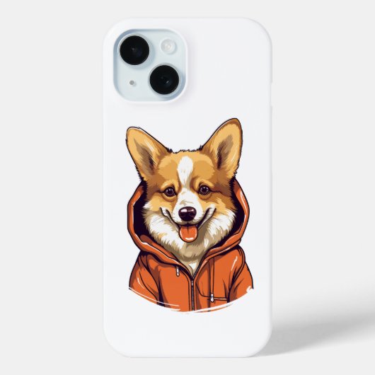 Funny Corgi Wearing Hoodie Case-Mate iPhone Hülle (Rückseite)