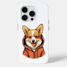 Funny Corgi Wearing Hoodie