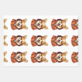 Funny Corgi Wearing Hoodie Geschenkpapier Set (Vorderseite)