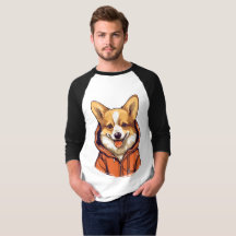 Funny Corgi Wearing Hoodie