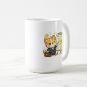 Funny Corgi Weather Nap Chance Kaffeetasse (VorderseiteRechts)
