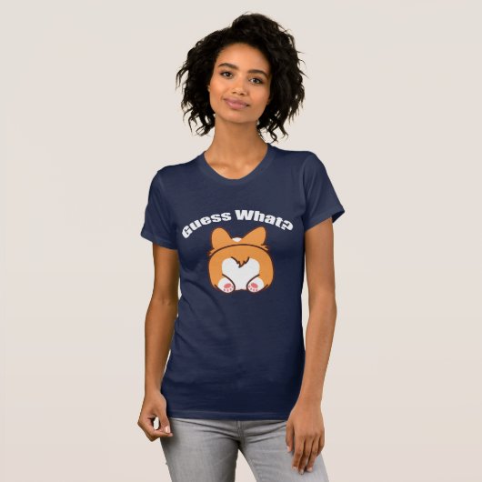 Funny Corgis räess What Corgi Hintern T-Shirt (Vorne ganz)