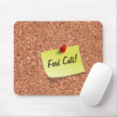FUNNY Cork Board mit anpassbarem Text auf Post It Mousepad (Mit Mouse)