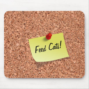 FUNNY Cork Board mit anpassbarem Text auf Post It Mousepad