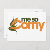 Funny Corn Postkarte (Vorne/Hinten)