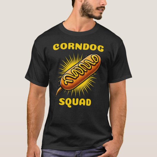 Funny Corndog Squad Mais Dog Lover T-Shirt (Vorderseite)