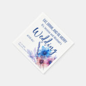 💍 Funny Cornflowers und Lavender Serviette (Ecke)