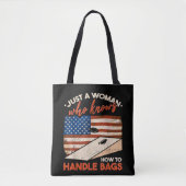 Funny Cornhole American Flag Cornhole Tasche (Vorderseite)