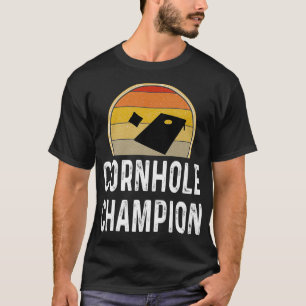 Funny Cornhole Champions Bags Backyard Game Player T-Shirt