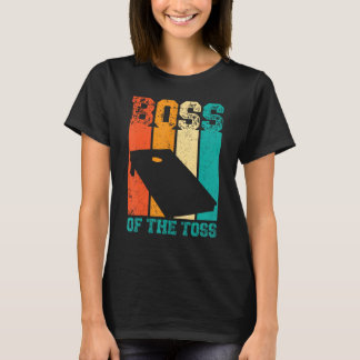 Funny Cornhole Cornhole Corn Hole Retro Boss of th T-Shirt