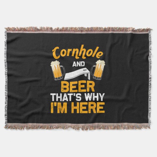 Funny Cornhole Geschenk für Men Cornhole Player Be Decke (Vorderseite)