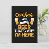 Funny Cornhole Geschenk für Men Cornhole Player Be Einladung (Stehend Vorderseite)