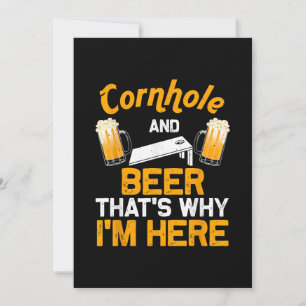 Funny Cornhole Geschenk für Men Cornhole Player Be Einladung