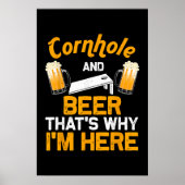 Funny Cornhole Geschenk für Men Cornhole Player Be Poster (Vorne)