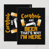 Funny Cornhole Geschenk für Men Cornhole Player Be Postkarte (Vorne/Hinten)