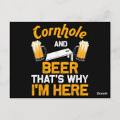 Funny Cornhole Geschenk für Men Cornhole Player Be Postkarte (Rückseite)