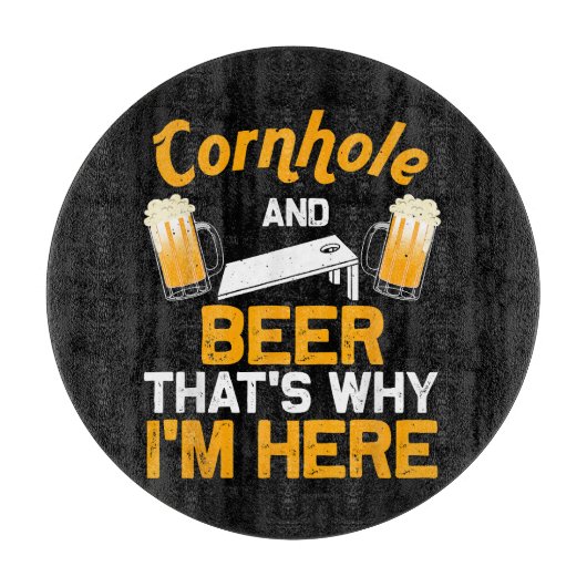 Funny Cornhole Geschenk für Men Cornhole Player Be Schneidebrett (Vorderseite)