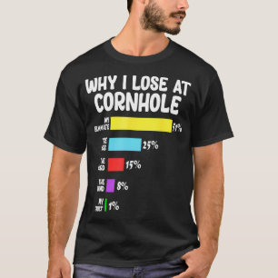 Funny Cornhole Lover warum ich an Cornhole für mic T-Shirt