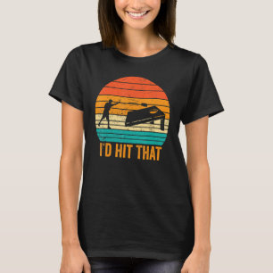 Funny Cornhole Mais Hole Retro ich hatte getroffen T-Shirt