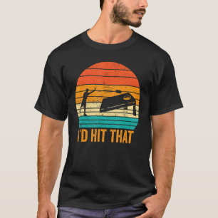 Funny Cornhole Mais Hole Retro ich hatte getroffen T-Shirt