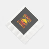 Funny Cornhole Opa Outfit Sack Toss Serviette (Ecke)