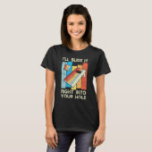 Funny Cornhole Player Ich schiebe es gleich in dic T-Shirt (Vorne ganz)