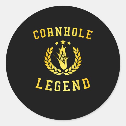 Funny Cornhole Team Cornhole Zubehör Runder Aufkleber (Vorderseite)