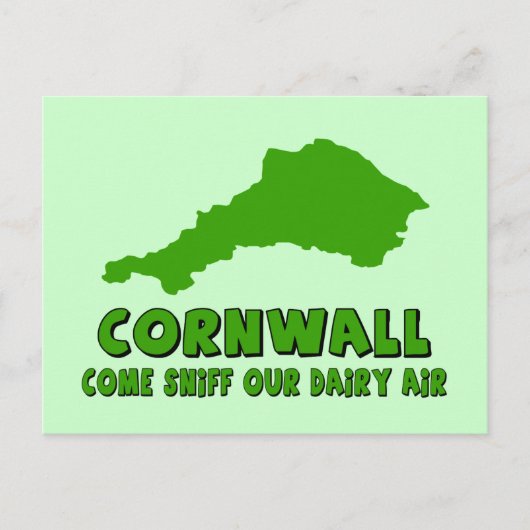 Funny Cornwall Postkarte (Vorderseite)