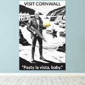 Funny Cornwall themed film parody canvas print Leinwanddruck (Insitu (Holzboden))