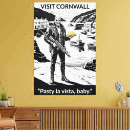 Funny Cornwall themed film parody canvas print Leinwanddruck