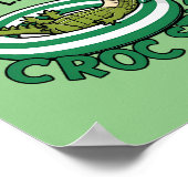 Funny Corocdile Cartoon Croc Sommer Poster (Ecke)