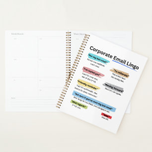 Funny Corporate E-Mail-Zeitschrift Planer