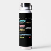 Funny Corporate E-Mail-Zeitschrift Trinkflasche (Rückseite)
