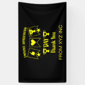 Funny Corporate HR Geschenke Postkarte Banner (Vertikal)