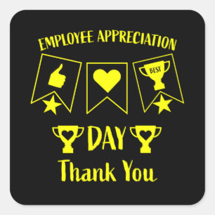 Funny Corporate HR Geschenke Quadratischer Aufkleber