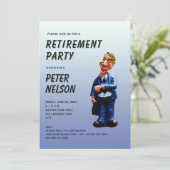 Funny Corporate Retirement Party Invitation Einladung (Stehend Vorderseite)
