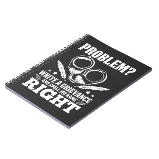 Funny Corrector Grievance Spaß Notizblock (Linke Seite)