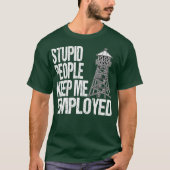 Funny Corrector or Prison Warden T-Shirt (Vorderseite)