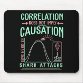 Funny Correlation Does Not Imply Causation Premium Mousepad (Vorne)