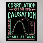 Funny Correlation Does Not Imply Causation Premium Poster (Vorne)